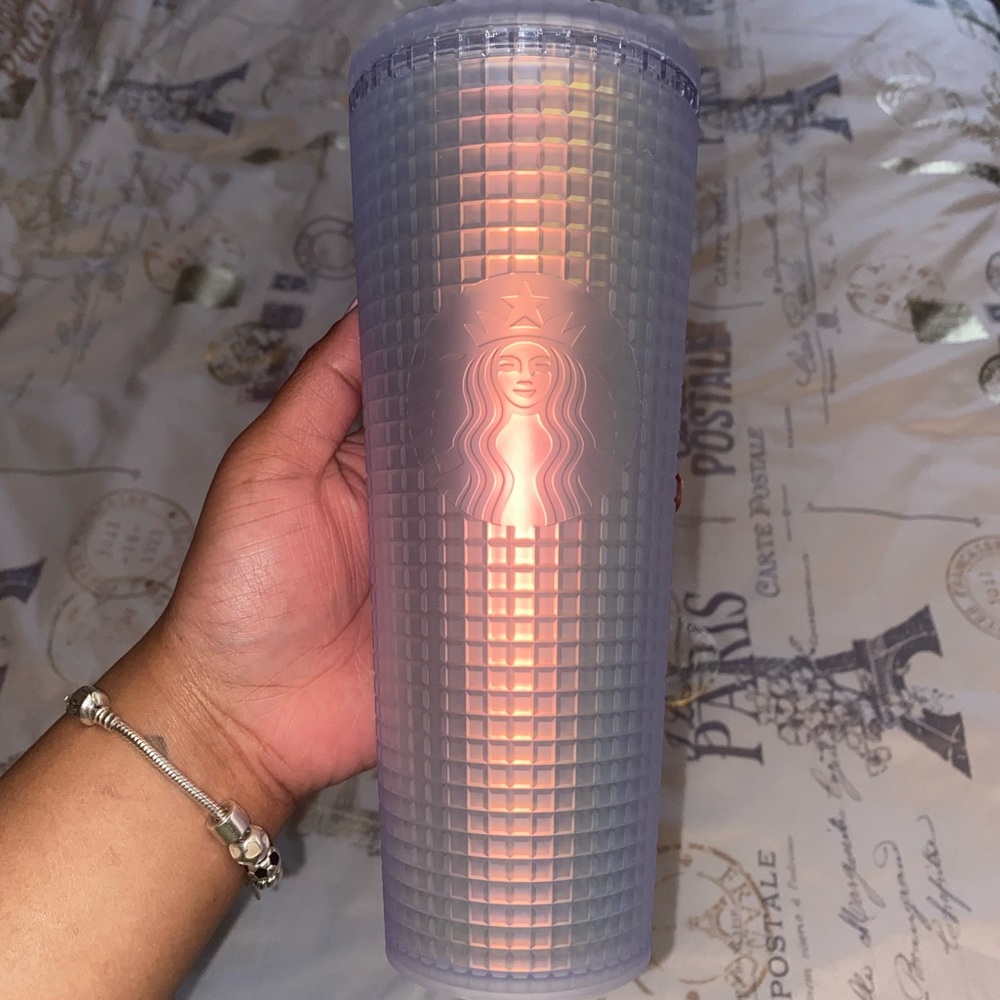 Starbucks iridescent studded cup